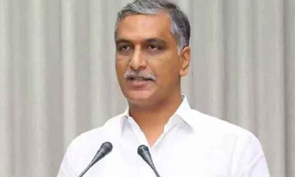 Shekhawat spoke blatant lies on Kaleshwaram Project: Harish Rao