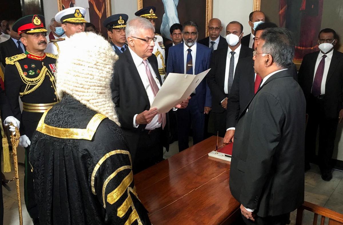 Ranil Wickremesinghe sworn in as Sri Lankan president