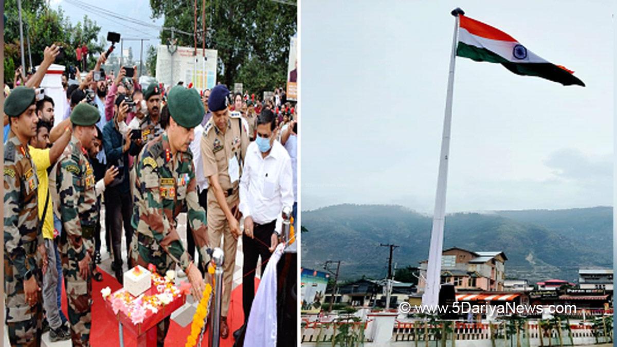 100 FEET HIGH MAST NATIONAL FLAG UNFURLED AT KISHTWAR IN J&K