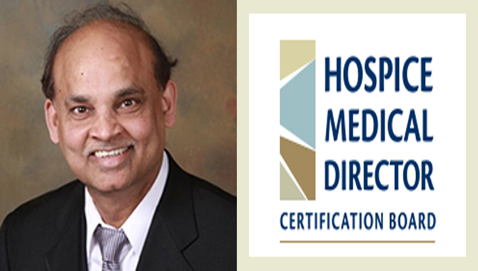 Telugu states NRI Dr. Mohan Mallam Granted the Hospice Medical Director Certified (HMDC) Credential