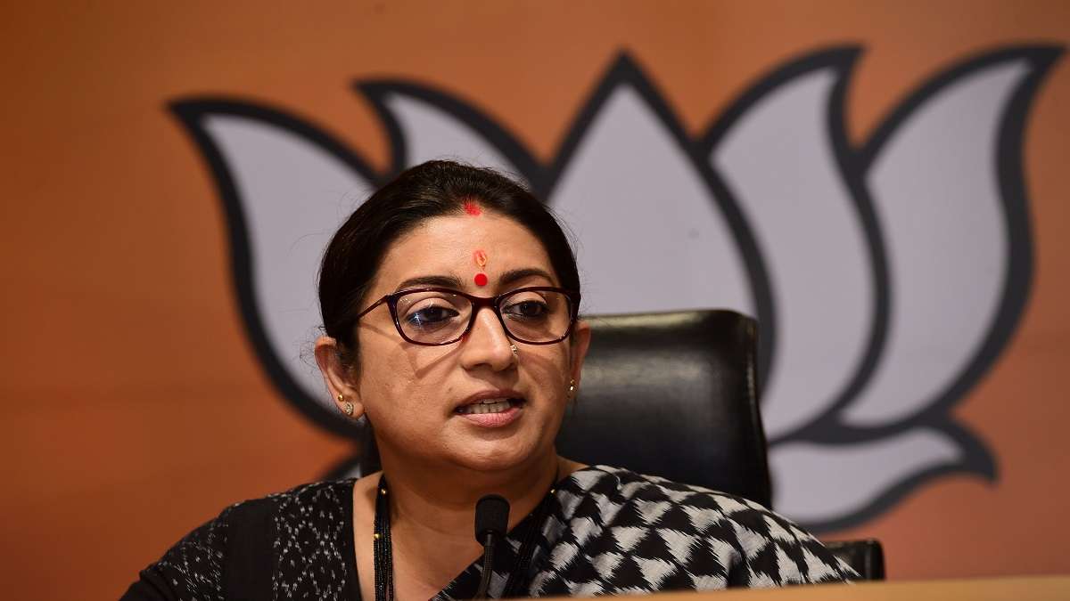 Smriti Irani hits back at Cong over remark on her daughter