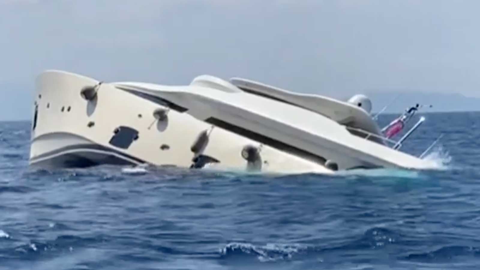 129-Foot Luxury Superyacht Worth Millions Sinks Off Italian Coast