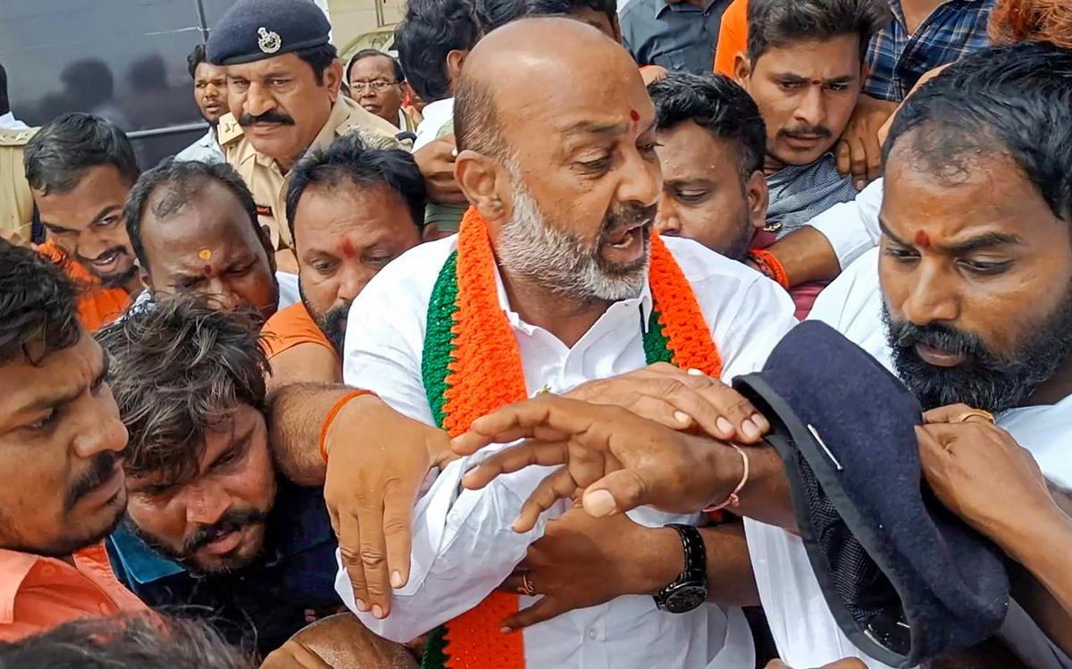 BJP's Telangana Chief Bandi Sanjay Kumar arrested