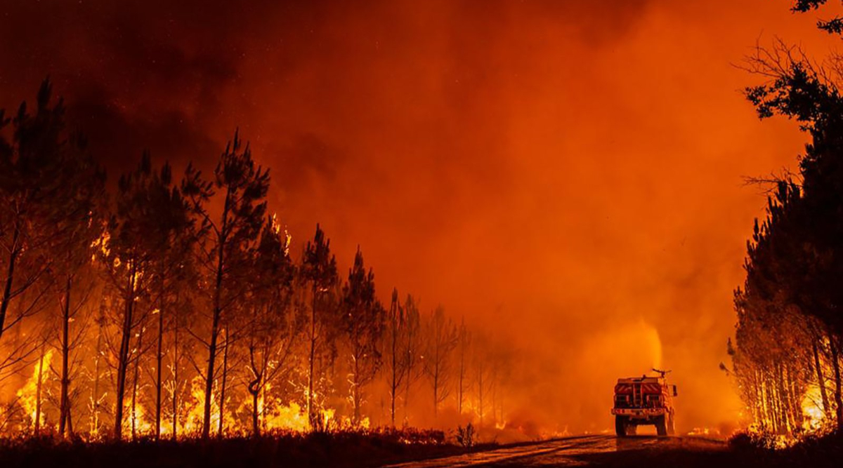 Monster' wildfire near France's Bordeaux'