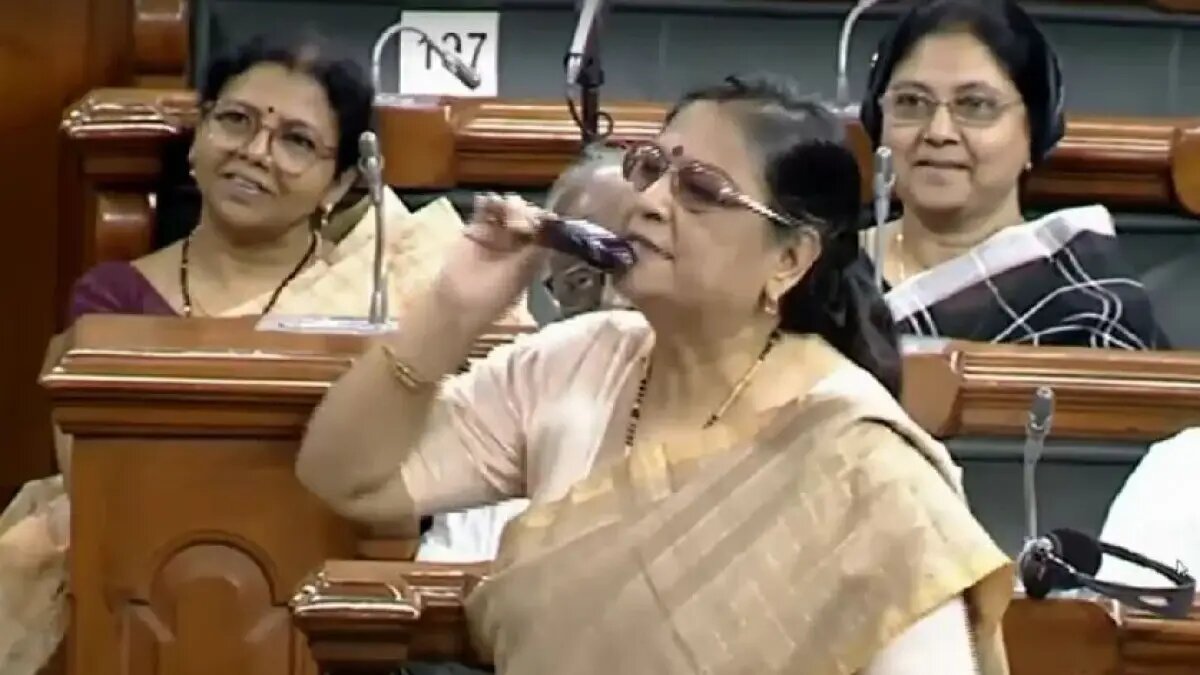 Trinamool MP bites raw brinjal in Lok Sabha to highlight pain over LPG price hike