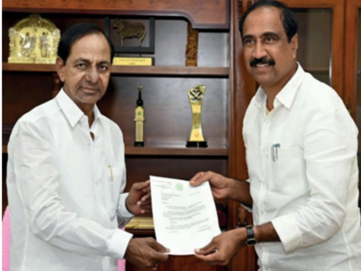 Grant funds for flood damage Jagtial MLA request to CM KCR