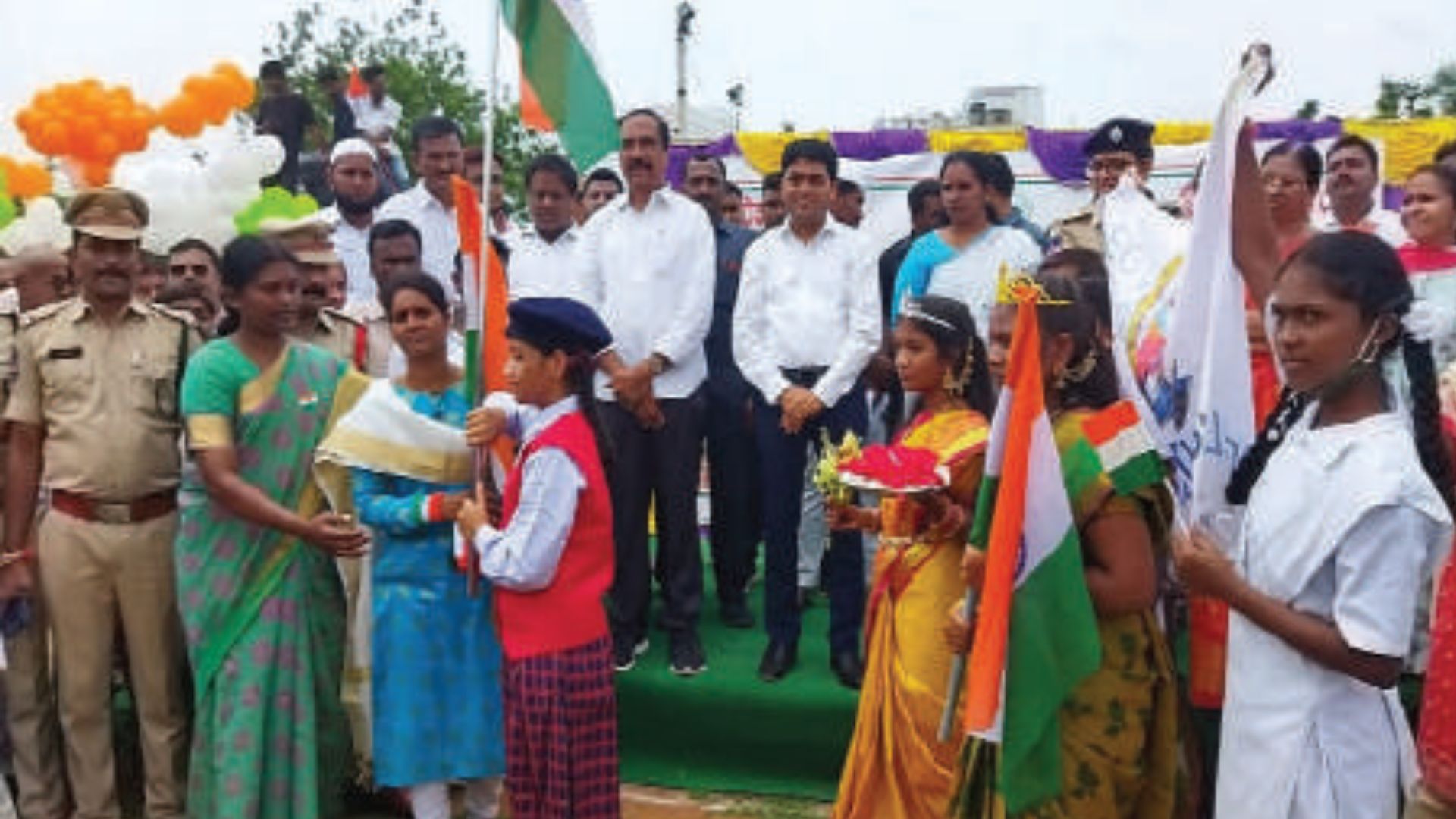 Impressed gurukula students dress up