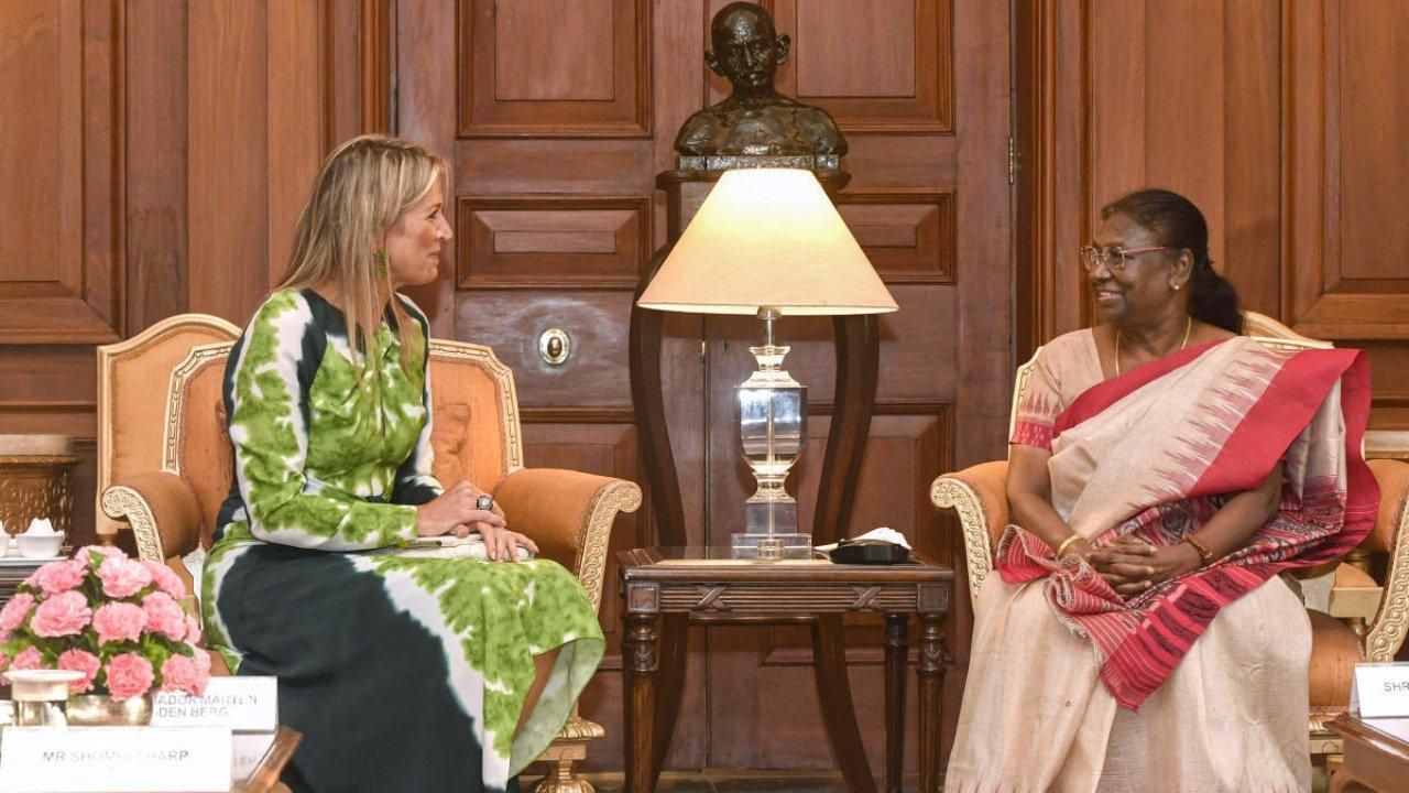 Queen of Netherlands calls on Prez Murmu