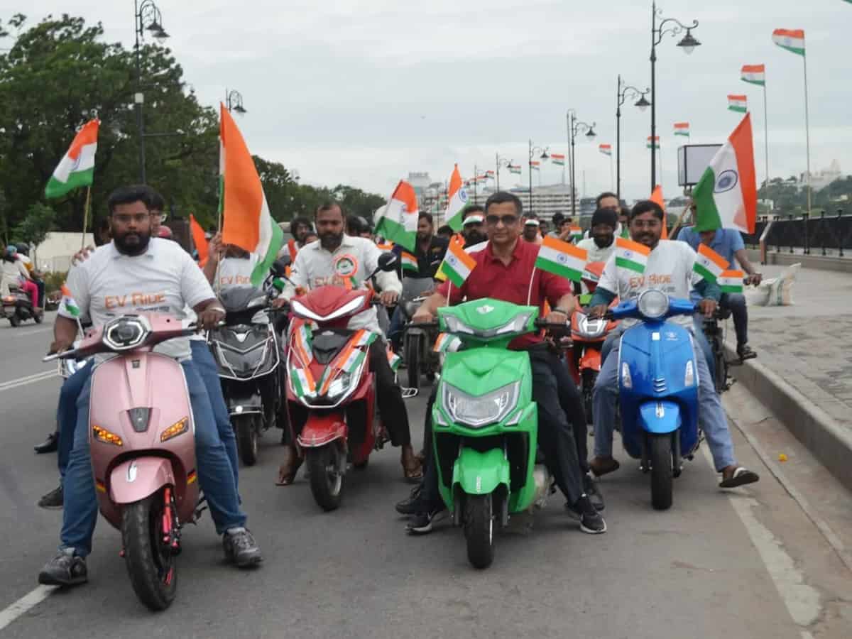 TRiDE Mobility organizes EV rally in Hyderabad