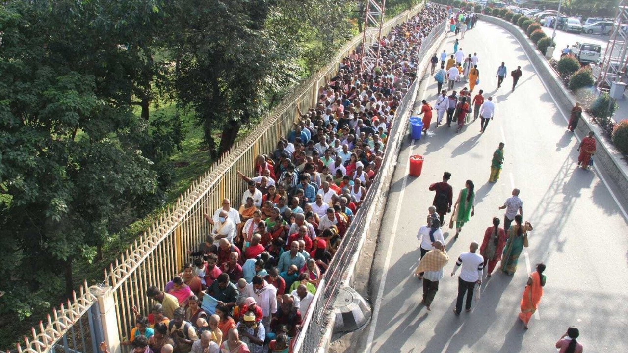 Unprecedented pilgrim rush at Tirumala