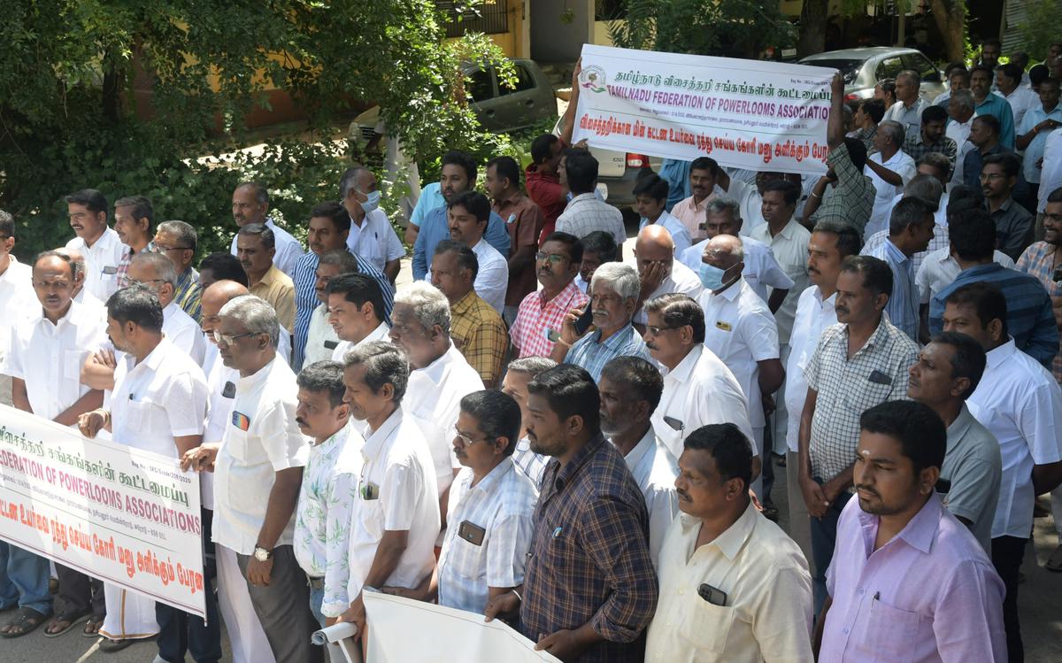 TN power loom owners to protest against tariff hike