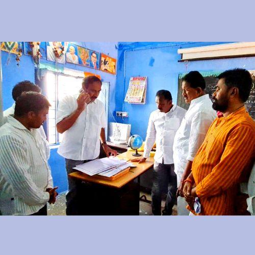 MLA inspected the tribal ashram school