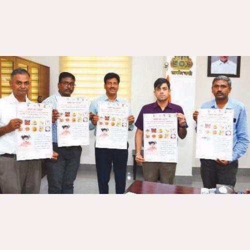 Collector Anurag Jayanthi unveiled the Millet Food Festival poster