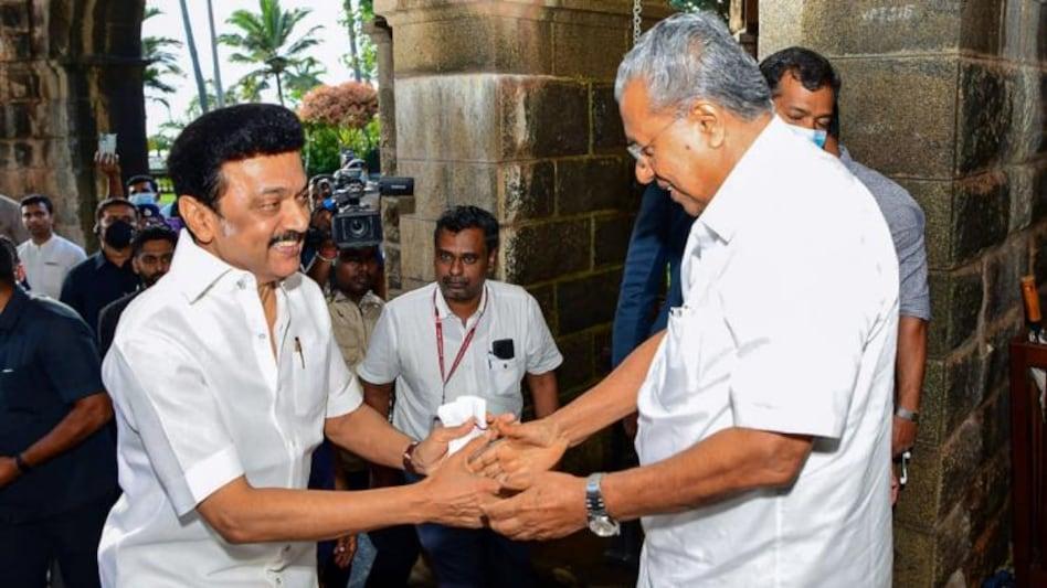 TN CM MK Stalin meets Kerala CM