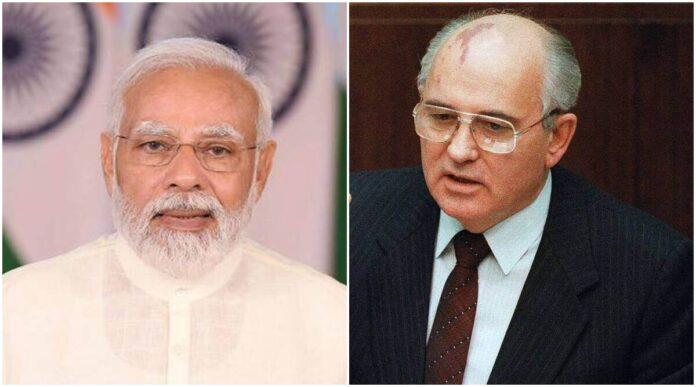 PM condoles passing away of Mikhail Gorbachev