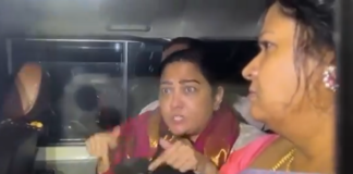 Hema alias Krishnaveni, who was arrested by Bengaluru police for being part of a rave party where drugs were consumed, taken to jail after a city court remanded her to judicial custory until June 14.