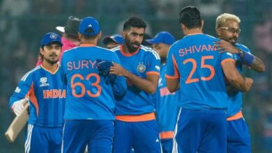 India beat Netherlands by 17 runs in T20 World Cup group stage as Shivam Dube scored a half century and Varun Chakravarthy took three wickets