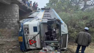 RTC Bus Plunges From Bridge in Adilabad Injuring Several Passengers