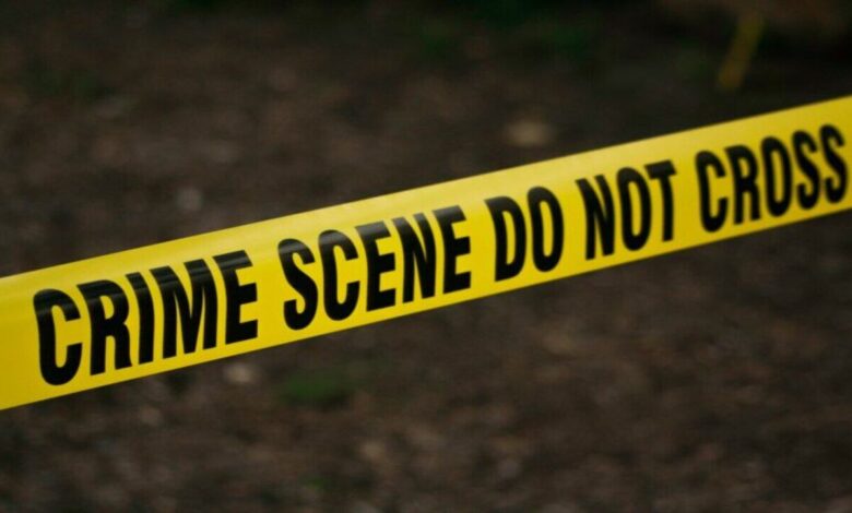 Hyderabad police inspect the crime scene in the Manghalhat area after the murder of Rishabh Agarwal, a case linked to personal rivalry formed during a jail acquaintance, with several suspects arrested.