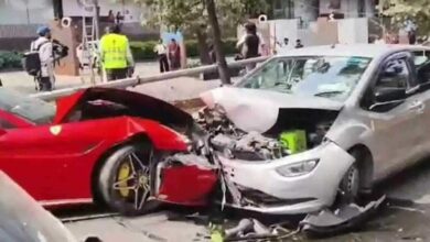 Ferrari Crash in Jubilee Hills Leaves Three Injured After High Speed Collision