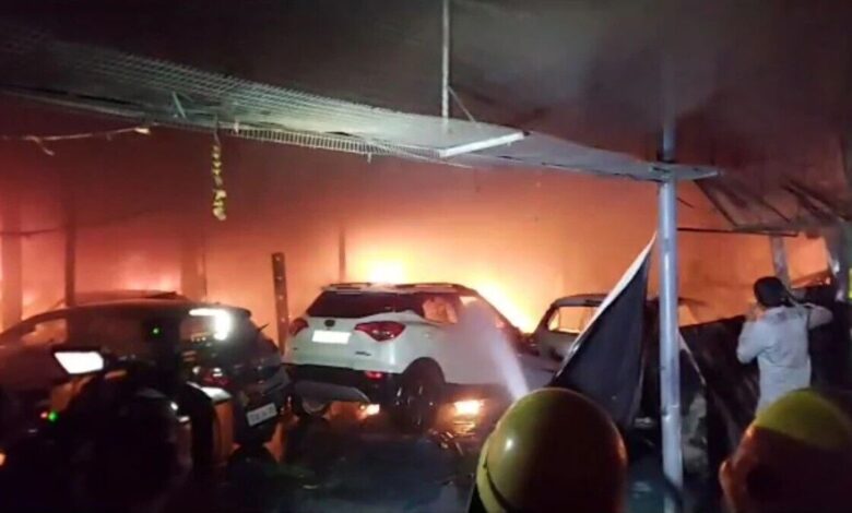 Hyderabad Car Showroom Fire Triggers Safety Concerns in Attapur