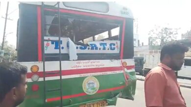 Patancheru Road Accident Triggers Chaos as Three Buses Collide Near Rudraram