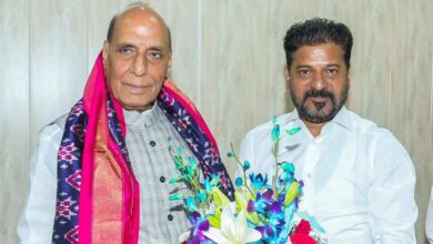 CM Revanth Reddy Invites Defence Minister Rajnath Singh for Gandhi Sarovar Foundation Ceremony