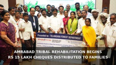 Amrabad Tribal Rehabilitation Begins with Rs 15 Lakh Aid for Families