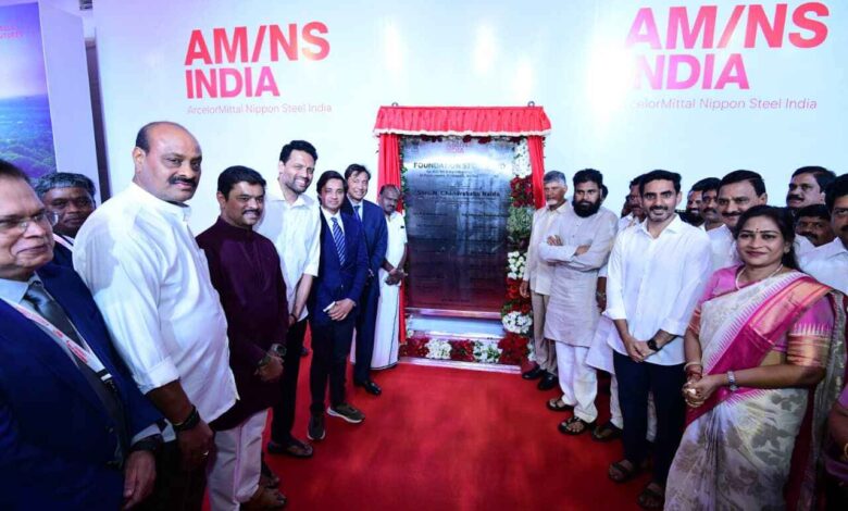 AP CM Chandrababu Naidu Lays Foundation for Rs 1.36 Lakh Crore Steel Plant in Anakapalli