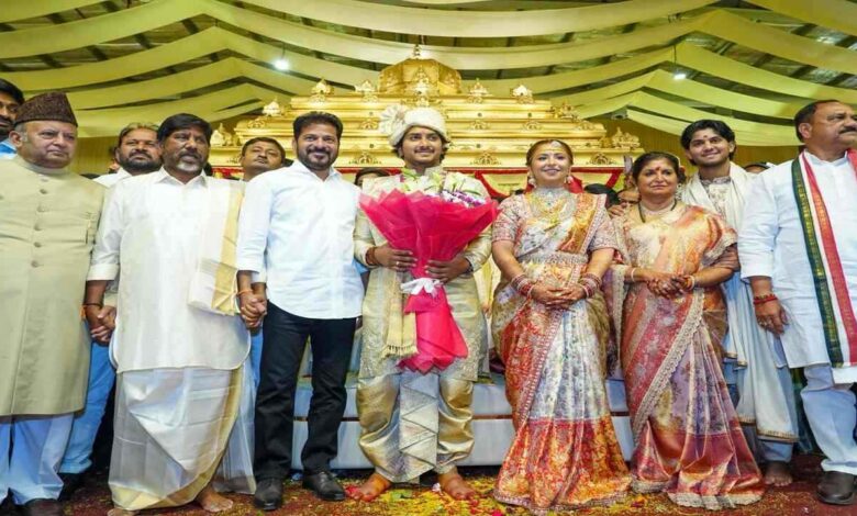 Grand Wedding of Deputy CM Bhatti Vikramarka Son Surya Vikramaditya Held in Hyderabad