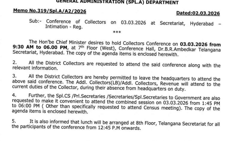 CM Revanth Reddy to Hold Key Meeting With District Collectors on Governance Plan