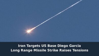 Iran Targets US Base Diego Garcia with Long Range Missile Strike