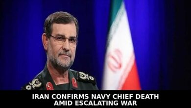 Iran Confirms Navy Chief Death Amid Escalating Iran War With Israel and US Forces