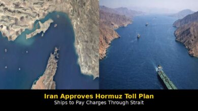 Iran Approves Hormuz Toll Plan for Ships Passing Through Strait