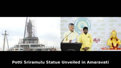 Potti Sriramulu Statue to be Unveiled in Amaravati by Chief Minister Chandrababu Naidu