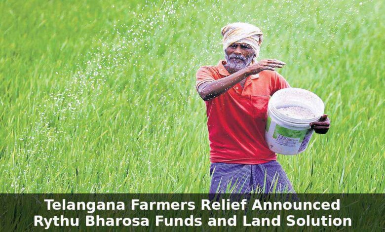 Telangana Farmers Relief as Government Announces Rythu Bharosa Funds and Land Issue Solution