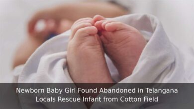 Abandoned Newborn Baby Girl Rescued from Cotton Field in Telangana