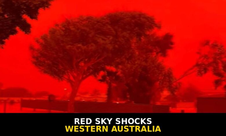 Red Sky Over Western Australia Sparks Fear as Dust Storm Turns Daytime Crimson