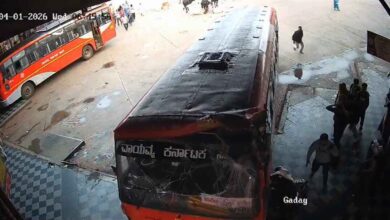 Karnataka Bus Accident at Bus Stand Leaves Two Year Old Child Dead and Several Injured