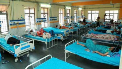 Hospital staff and administrators discussing Arogyasri payments as Andhra Pradesh government plans loan to clear pending dues