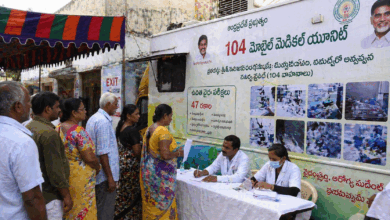 Andhra Pradesh mobile health units providing 47 medical tests in villages for early disease detection and digital health records improving rural healthcare access