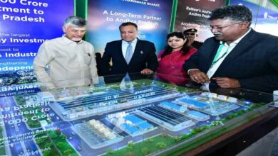 Chandrababu Naidu at foundation ceremony of ReNew solar plant in Anakapalli Andhra Pradesh