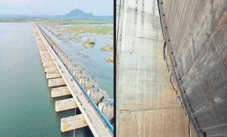 Kaleshwaram project repairs begin at Medigadda barrage with Revanth Reddy ordering 500 borewells base camp setup and restoration work after structural damage
