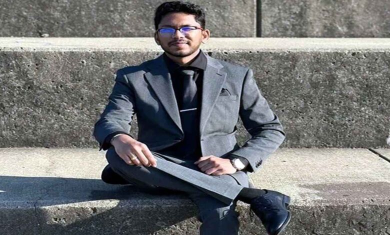 Indian student in US facing financial stress and loneliness symbolizing Chandu Kurnool tragedy and struggles of studying abroad