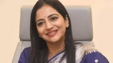 Preethi Reddy at Telangana BJP office meeting party leaders amid political speculation