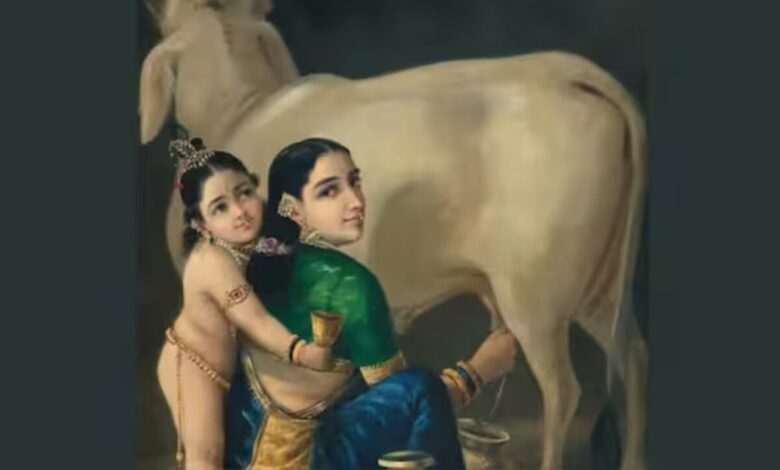 Raja Ravi Varma Yashoda Krishna Painting Sells for 167 Crore at Auction