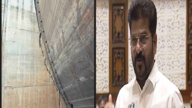 Chief Minister Revanth Reddy inspecting Medigadda barrage restoration works and reviewing irrigation project progress in Jayashankar Bhupalpally district