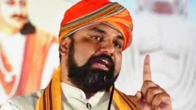 Samrat Choudhary taking oath as Bihar Chief Minister during ceremony in Patna attended by political leaders