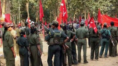 Telangana Maoists surrender before DGP with over 30 cadres including PLGA members laying down arms and handing over weapons to police