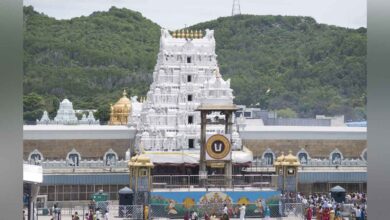 Tirumala temple view linked to TTD engineering recruitment and gold donation update